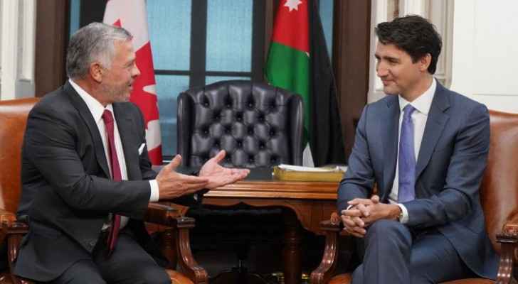 King holds talks with Canadian PM in Ottawa
