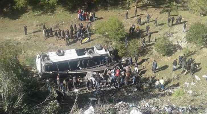 Tourist bus crash kills more than 20 in northern Tunisia mountains
