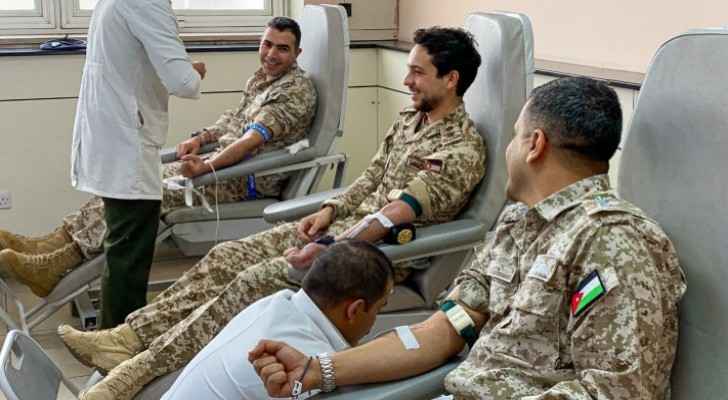 Watch Crown Prince at King Hussein Medical Center with members of Royal Air Force