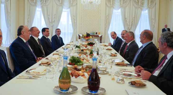 King, Azeri president hold talks in Baku on expanding economic cooperation