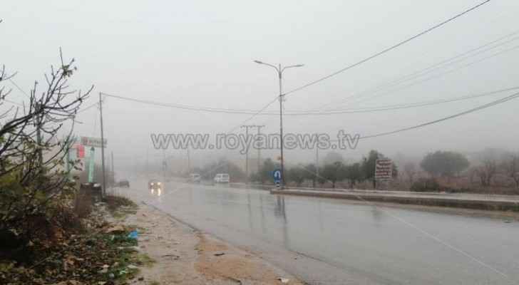 Rainfall in Ajloun this morning 