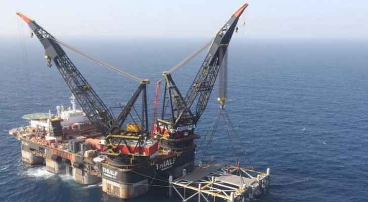 Israeli occupation's Leviathan field begins pumping gas towards Jordan