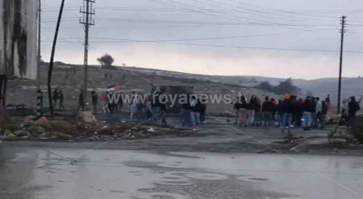 Violent clashes between Israeli troops and Palestinians in Al-Bireh