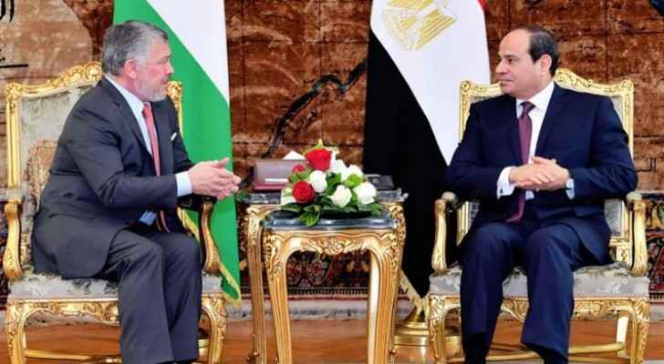 King reaffirms Jordan's support for Egypt’s national security, water security rights