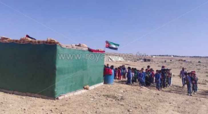Issue of student being taught inside tent in area in Amman was resolved: Governor