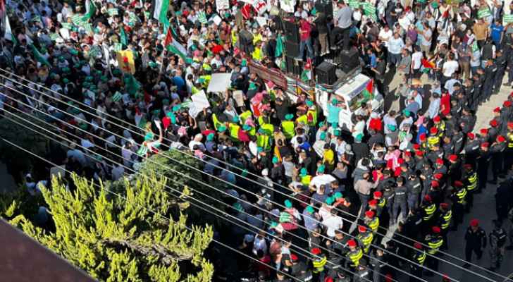 Echoes of protest: Processions unfold before US Embassy, across Jordan, condemning Gaza war