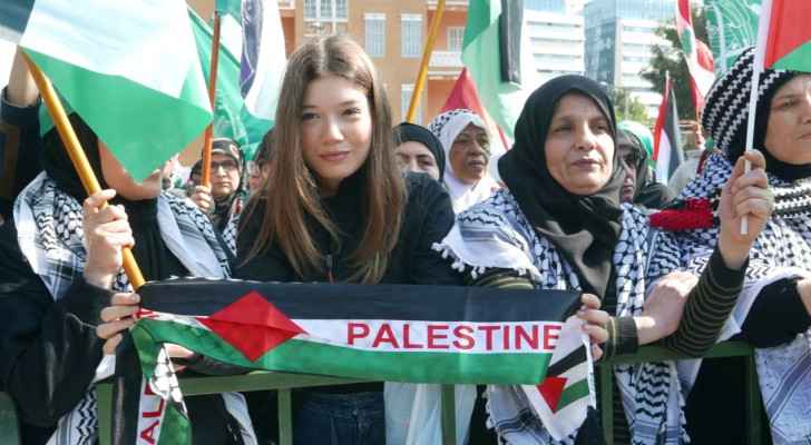 Activists in protests pro-Palestine rally 