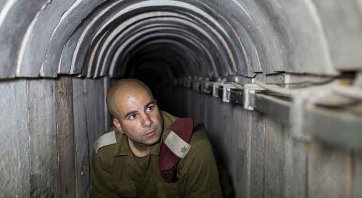 "Israeli" soldier inside a tunnel in the Gaza Strip (Photo: Ilia Yefimovich/Getty Images) 