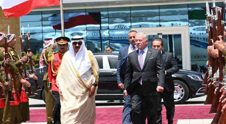King Abdullah II and Kuwait Emir