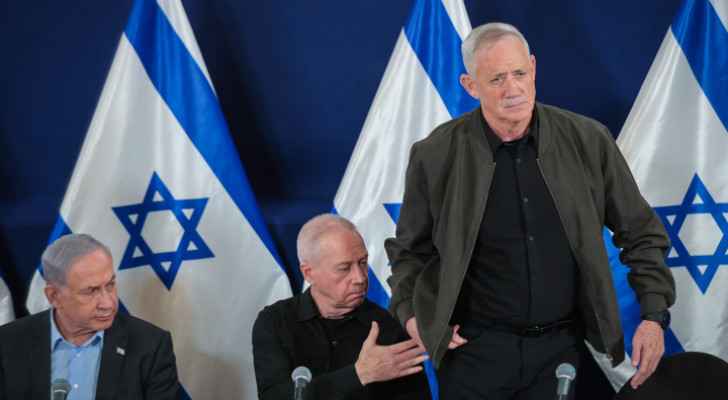 Prime Minister Benjamin Netanyahu, War Minister Yoav Gallant, and Minister Benny Gantz in a press conference in Tel Aviv. (December 16, 2023) 