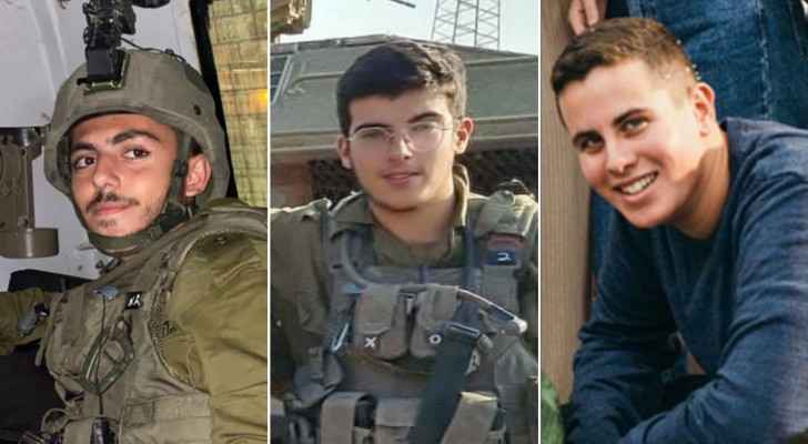The three dead "Israeli" soldiers from the Hamas rocket barrage. (Photo: Israeli Occupation Forces)