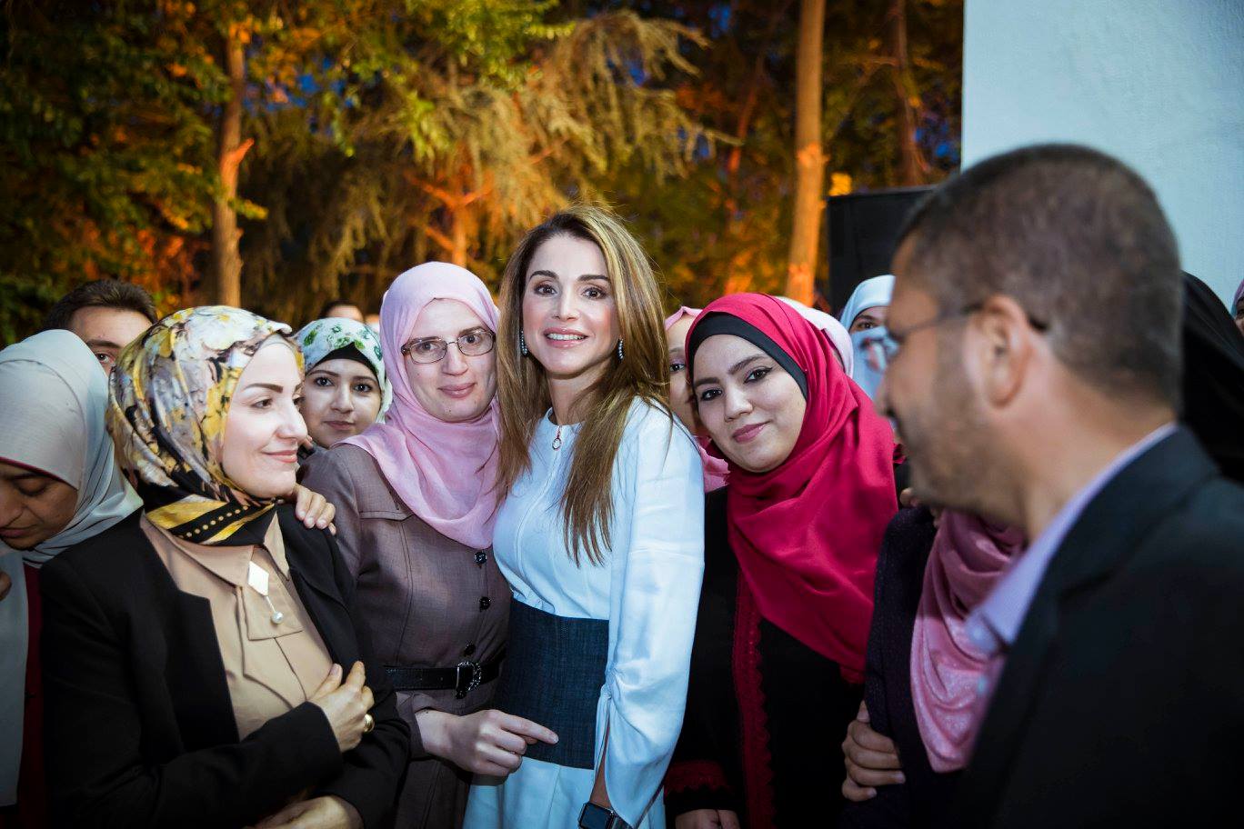 Queen Rania at QRTA iftar.