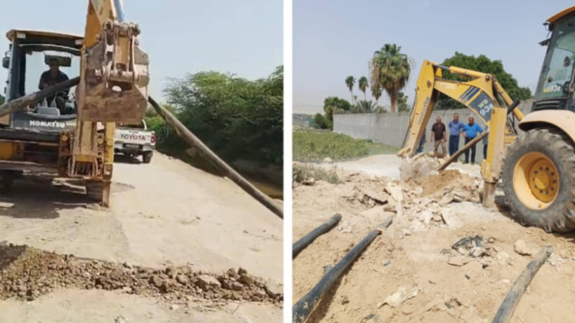 Removal of water infringements on King Abdullah Canal in South Shuna