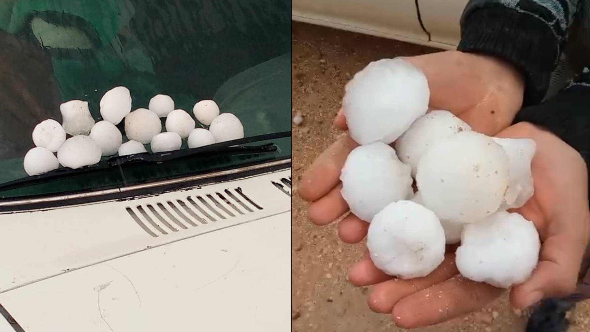 VIDEO: Large hailstones, flash floods strike several regions in Jordan