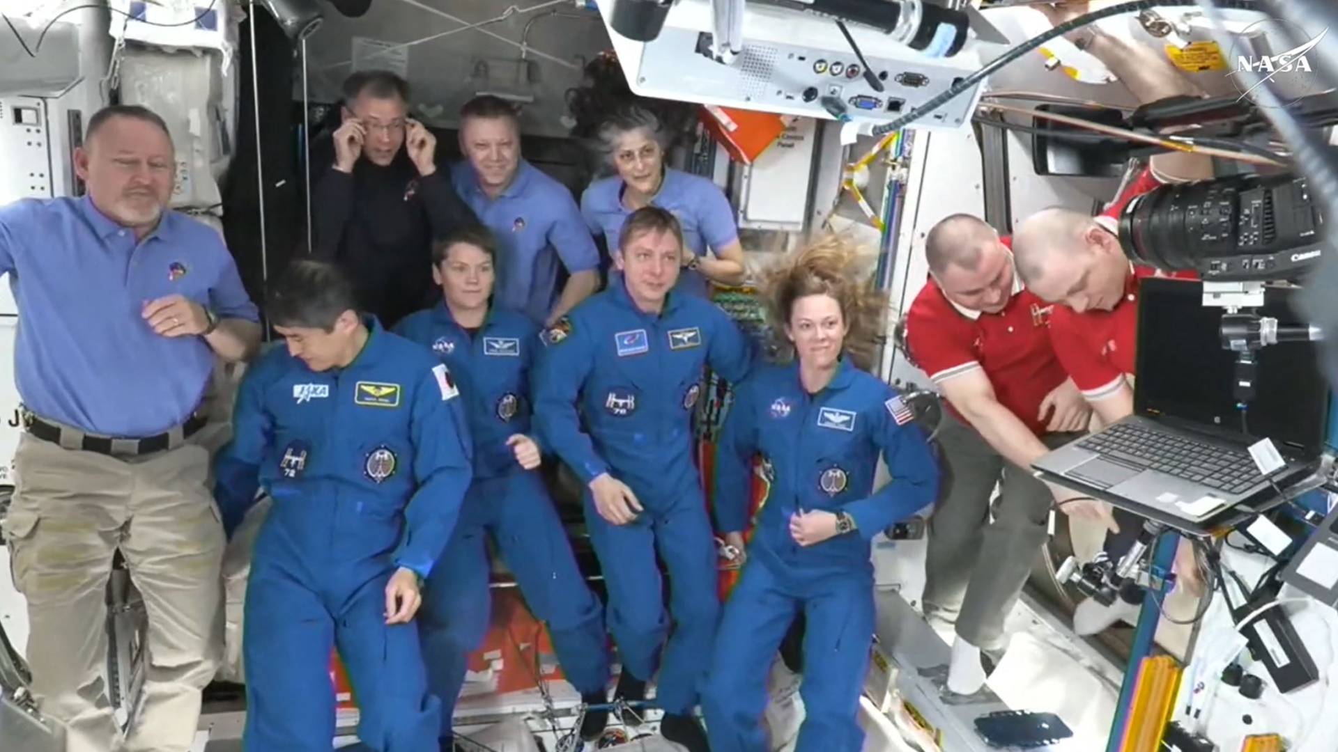 VIDEO - Stranded astronauts' 9-month stay ends as new crew arrives