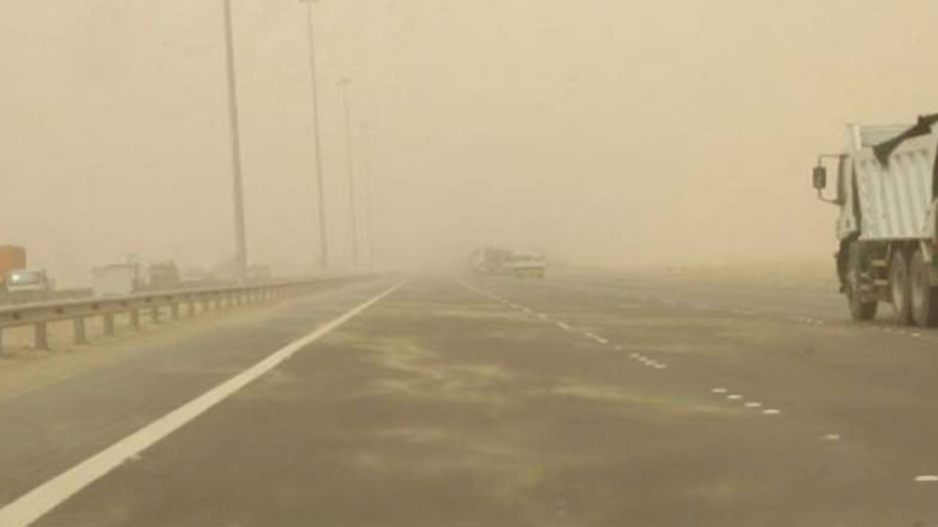 Authorities warn drivers of dusty, windy weather