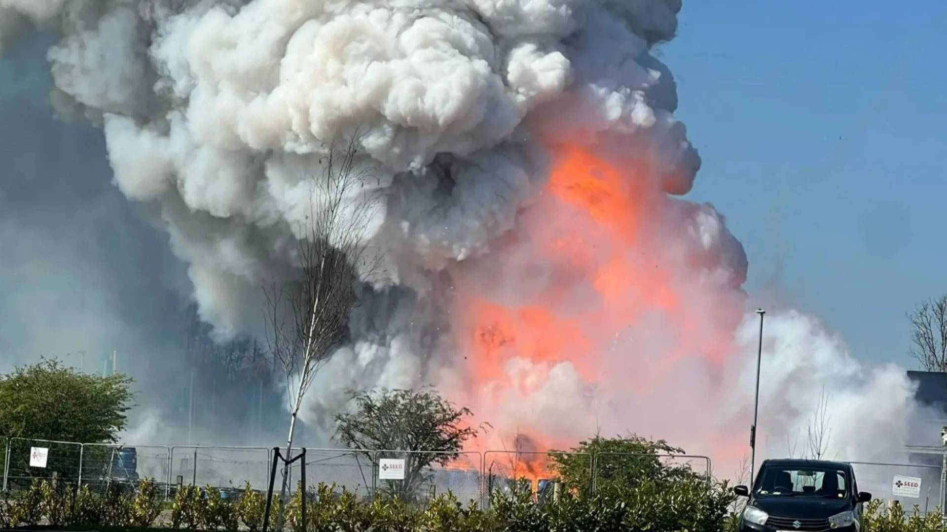 VIDEO: Battery recycling plant explodes for second time in Scotland