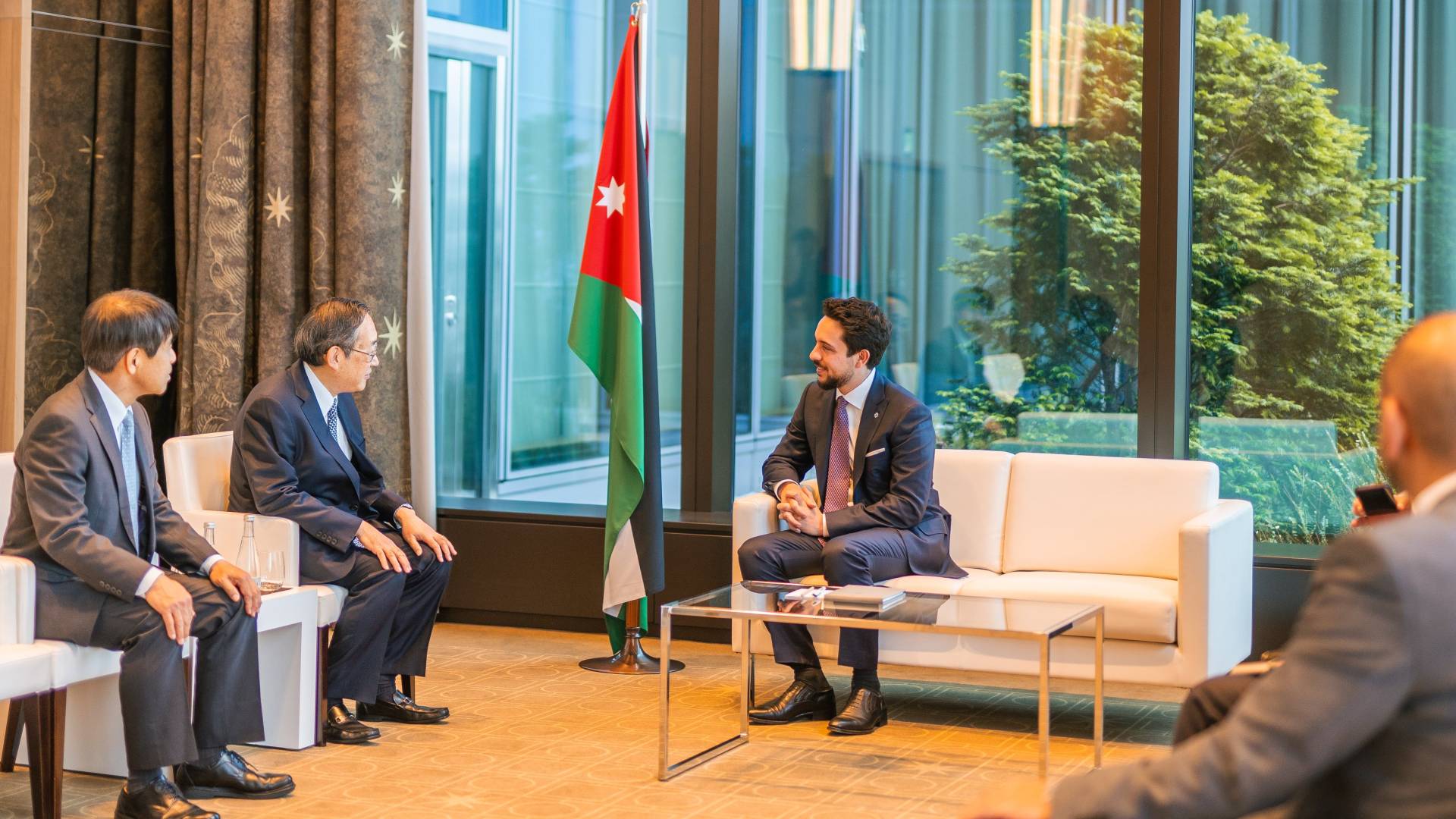 Crown Prince holds economic meetings in Tokyo