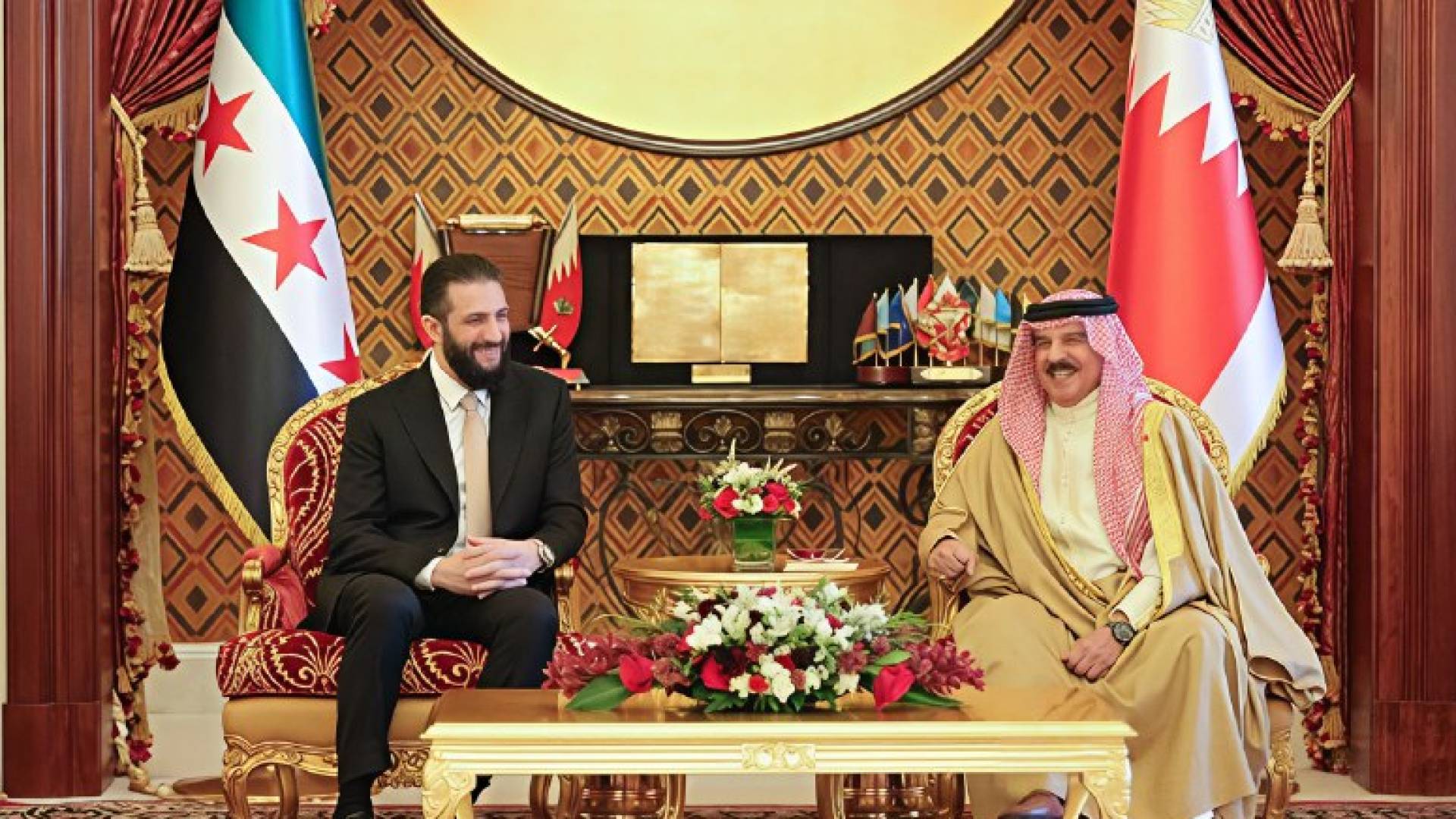 Syria's Sharaa meets Bahrain king on Gulf trip
