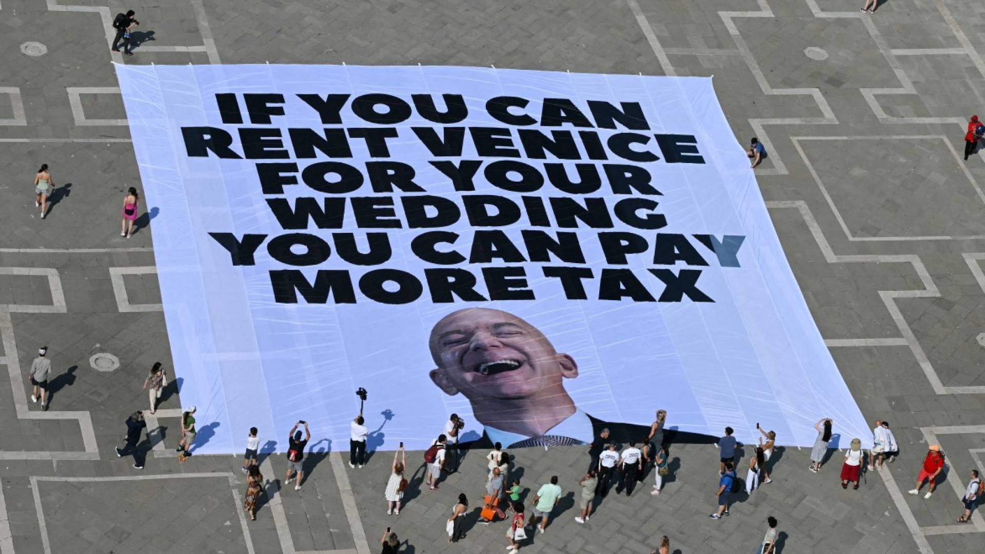 Jeff Bezos relocates wedding event amid protests