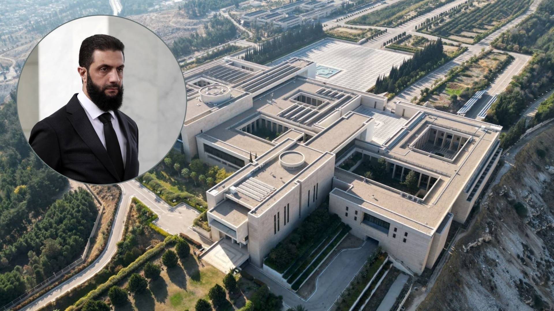 Massive fire erupts near presidential palace in Damascus