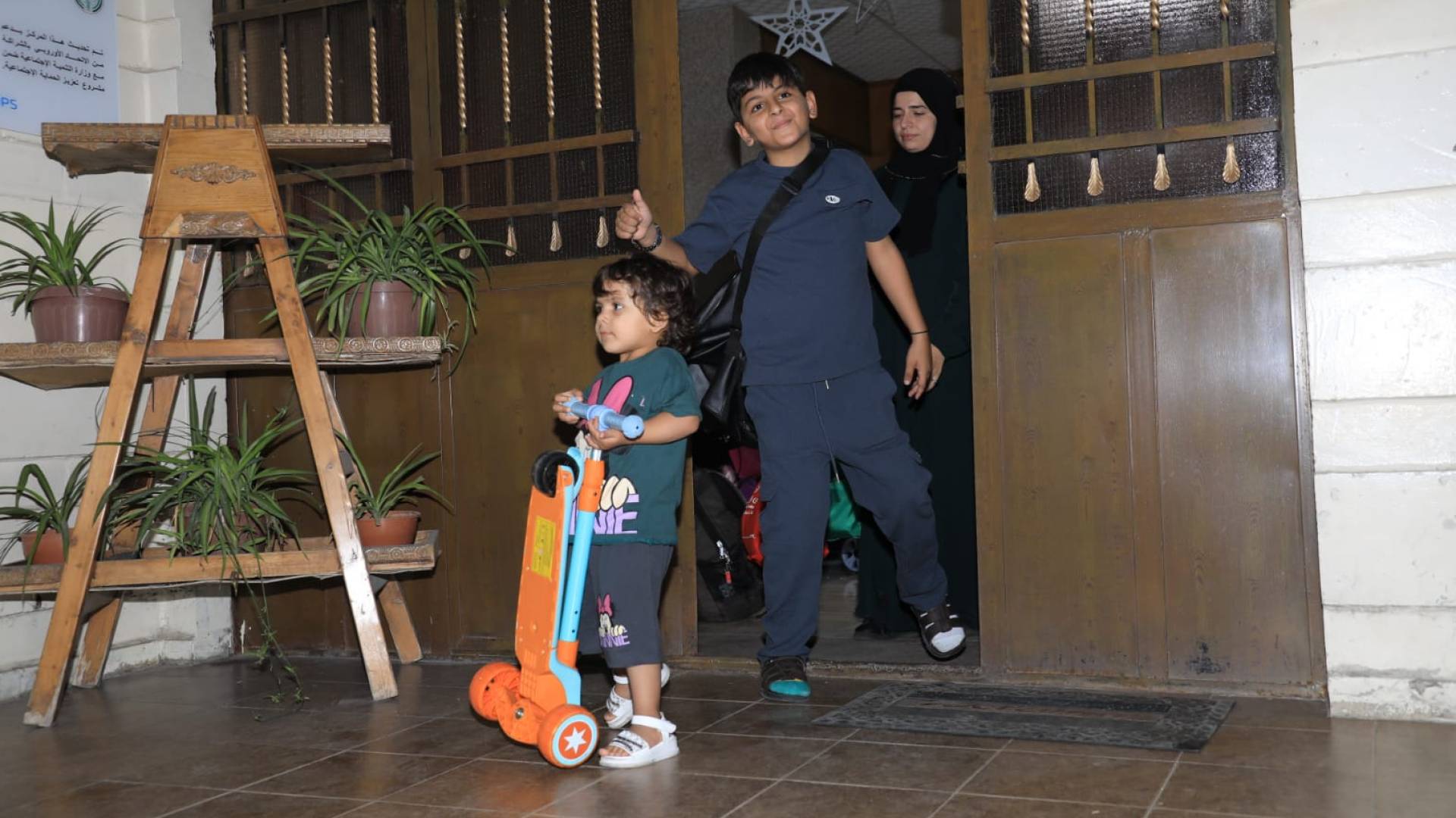 Two Gazan children return home after treatment in Jordan