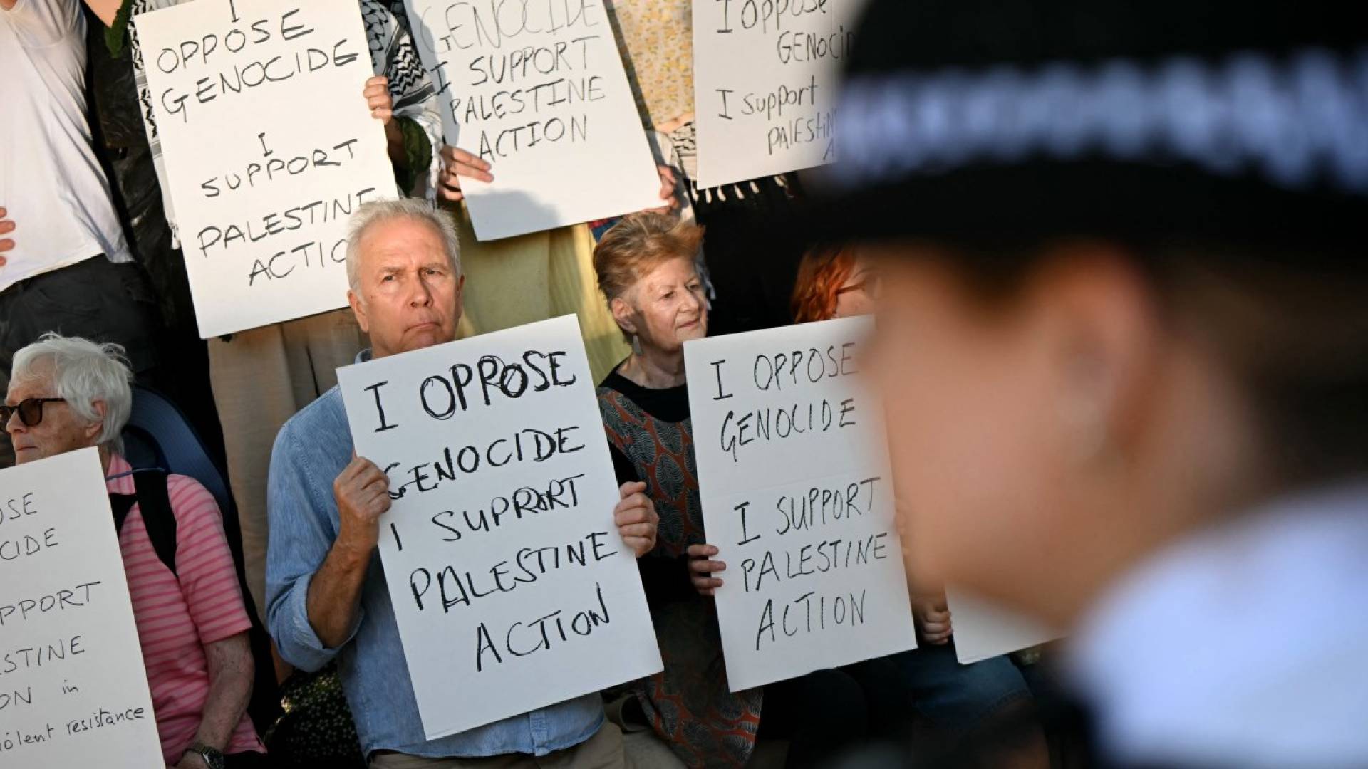 Dozens arrested in London for supporting Palestine Action
