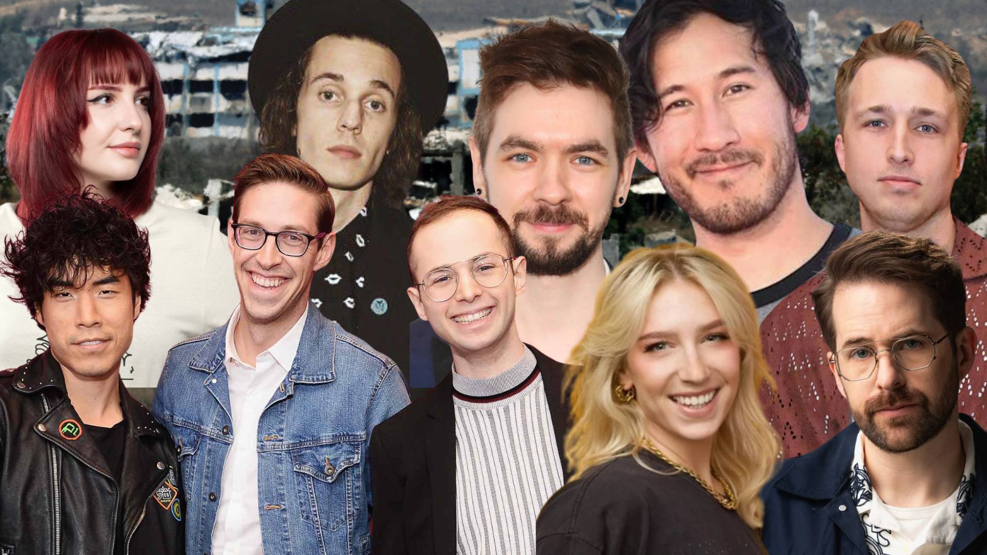 Which YouTubers used their platforms to advocate for Palestine?