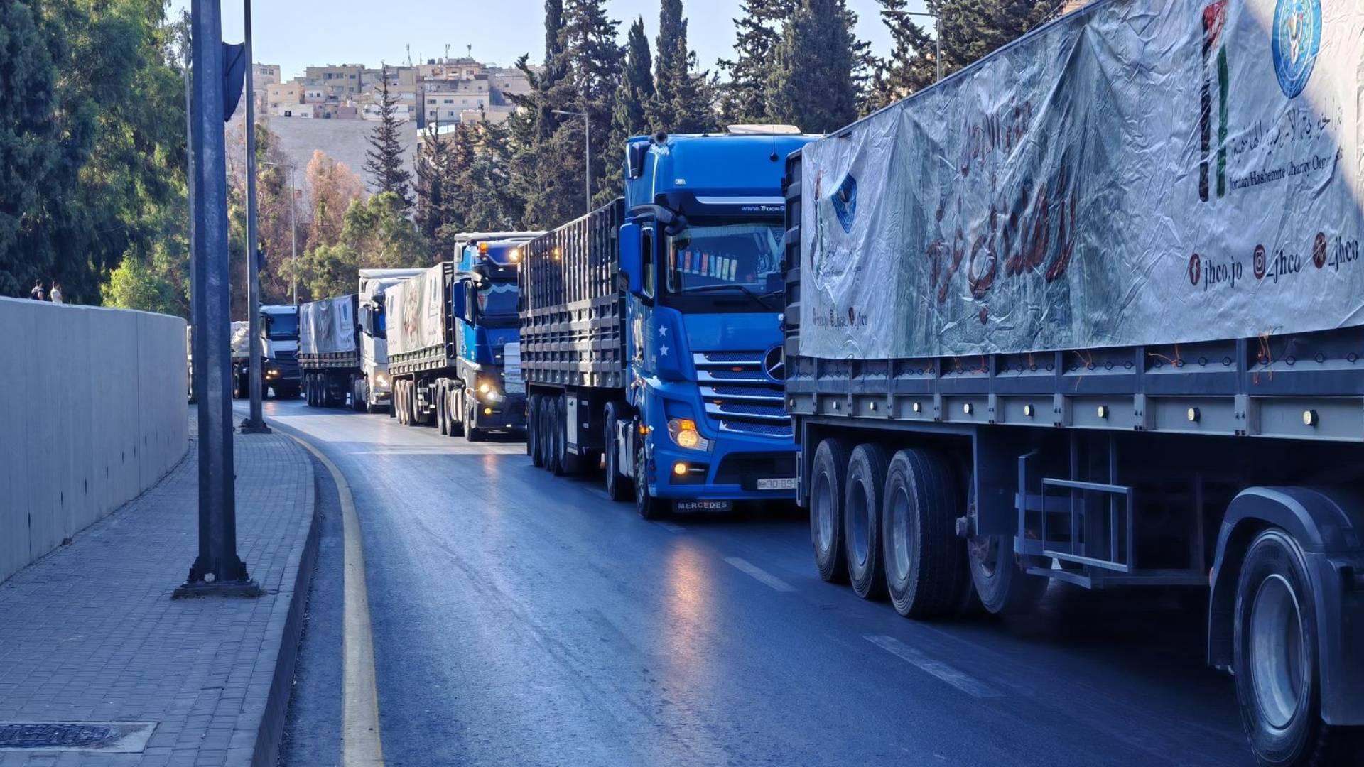 Jordan sends another aid convoy to Gaza