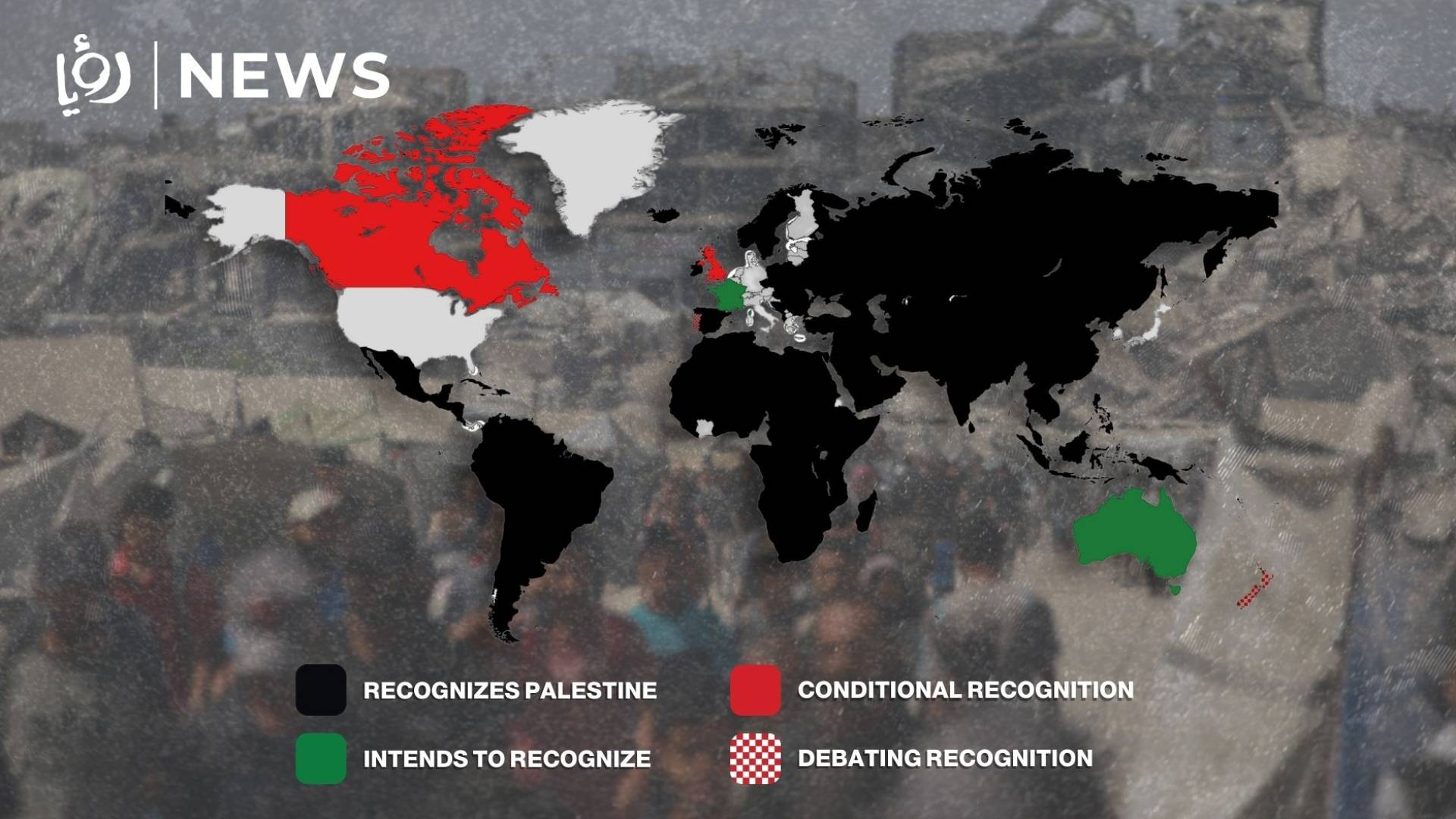 MAP: Which countries joined global push for Palestine recognition since October 2023?