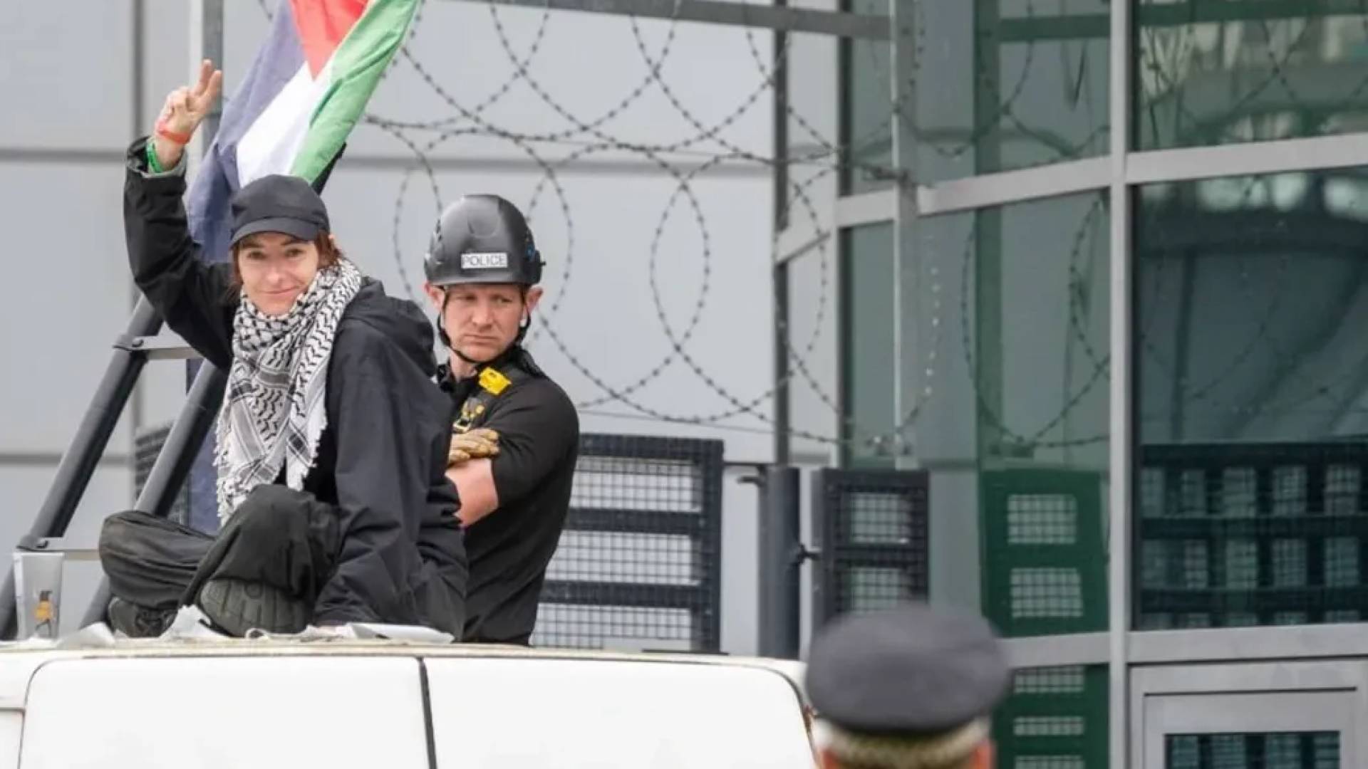 Activists blockade Edinburgh factory supplying 'Israel' with F-35 parts