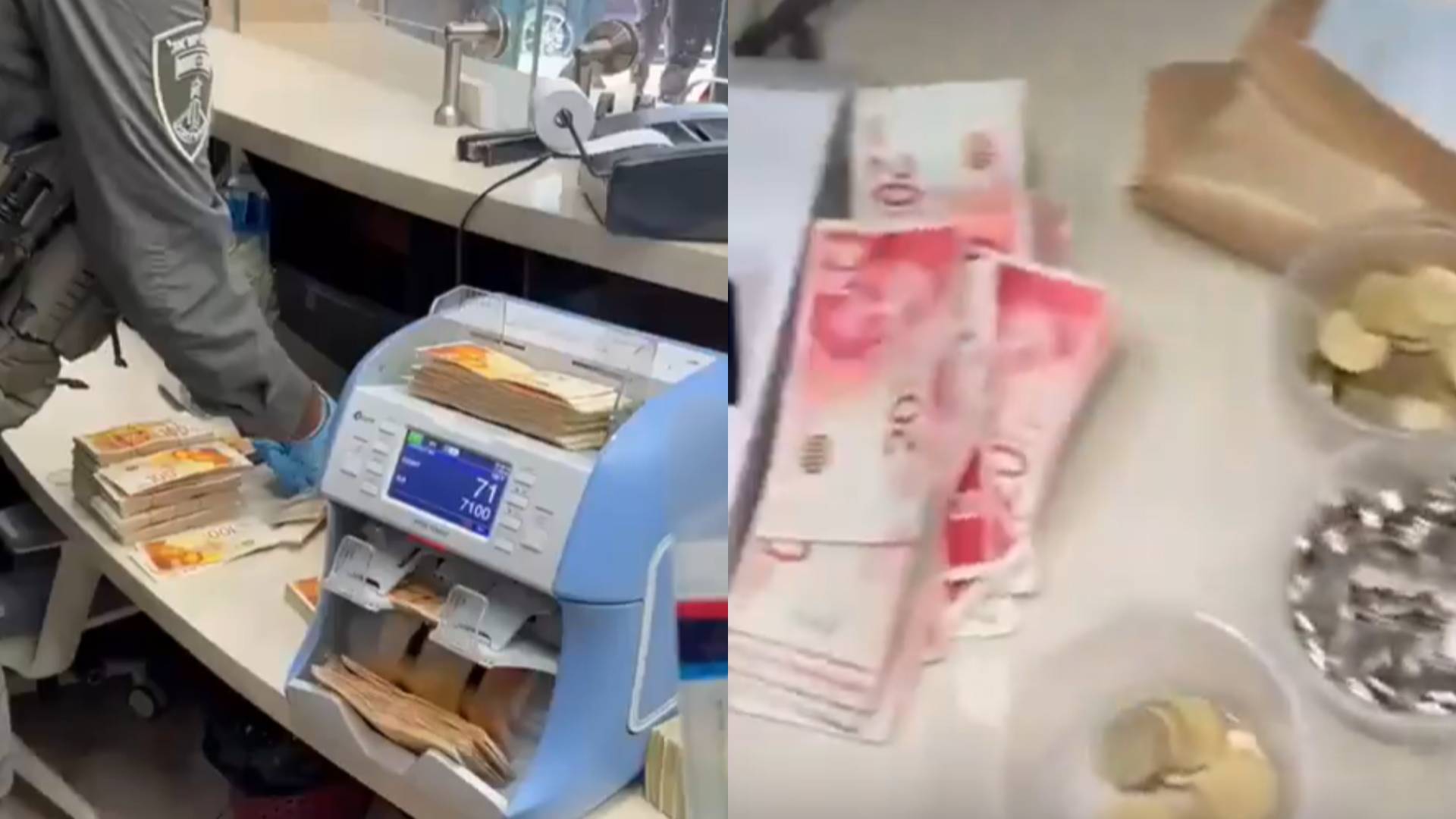 VIDEO: 'Israeli' forces raid, steal nearly $270K from currency exchange store in Ramallah