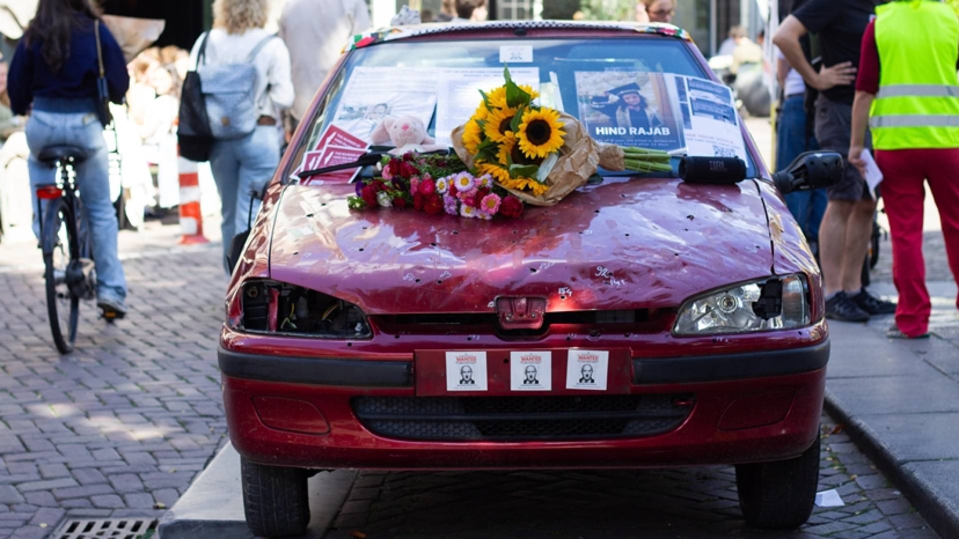 Dutch activists display art memorializing Hind Rajab in Netherlands