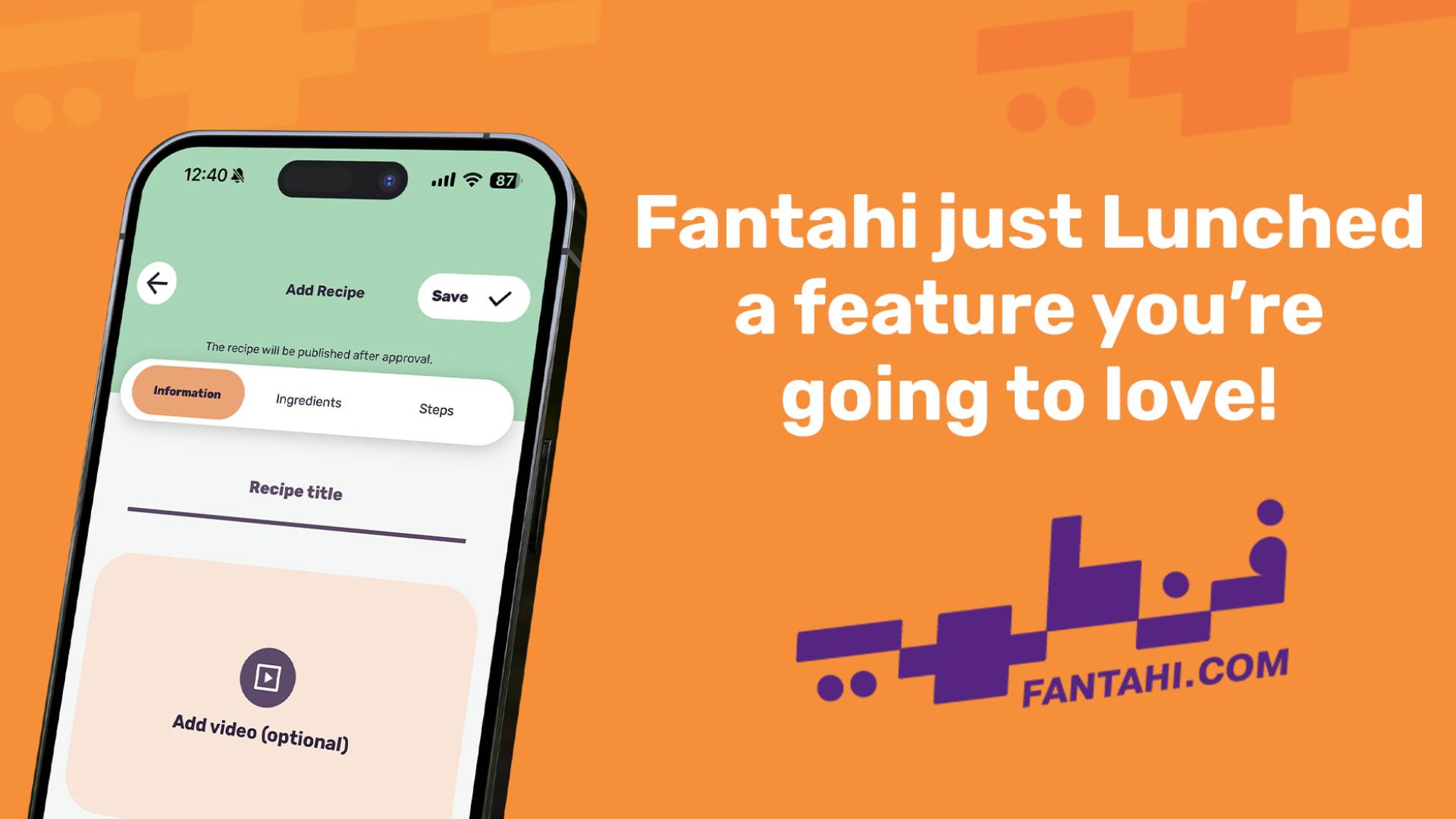 FanTahi launches “publishing user recipes for everyone” - Share your creations with the world!