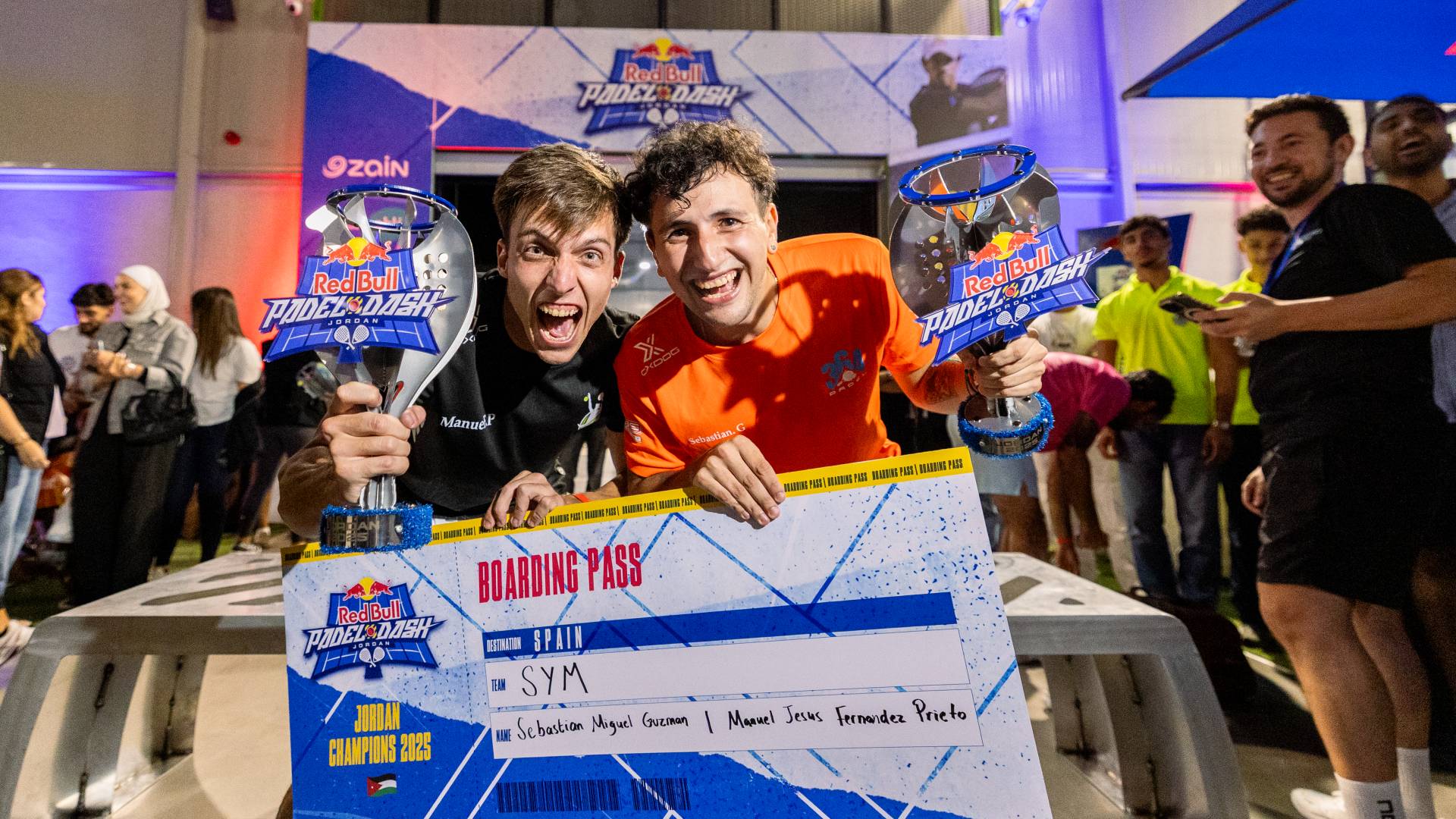 Team SYM and RM crowned the First Red Bull Padel Dash Winners in Jordan!