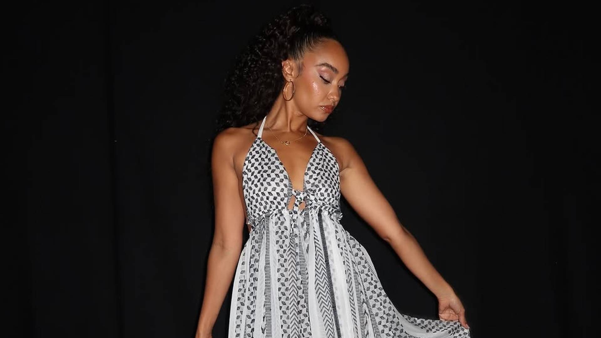 Little Mix's Leigh-Anne honors Palestine with keffiyeh dress at charity concert