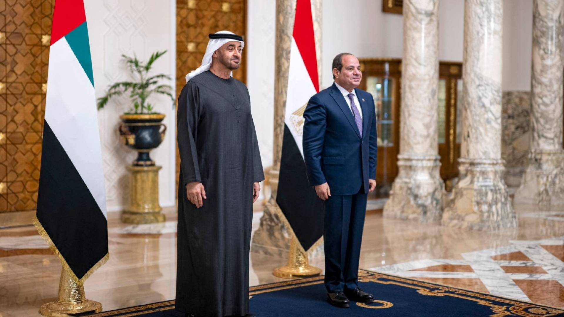 VIDEO: Sisi receives UAE President in Cairo, discusses Gaza
