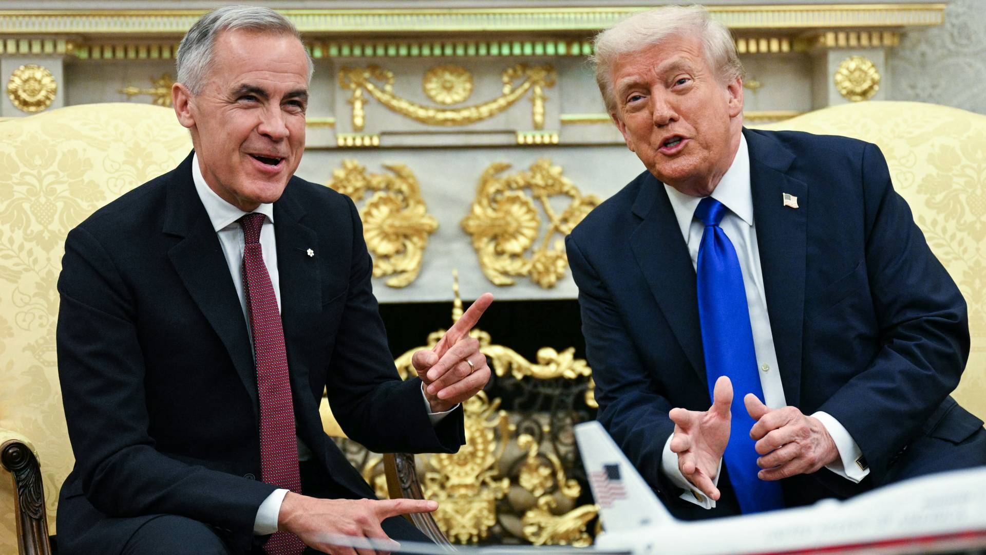 Trump talks up Canada trade deal chances with “world-class” Carney