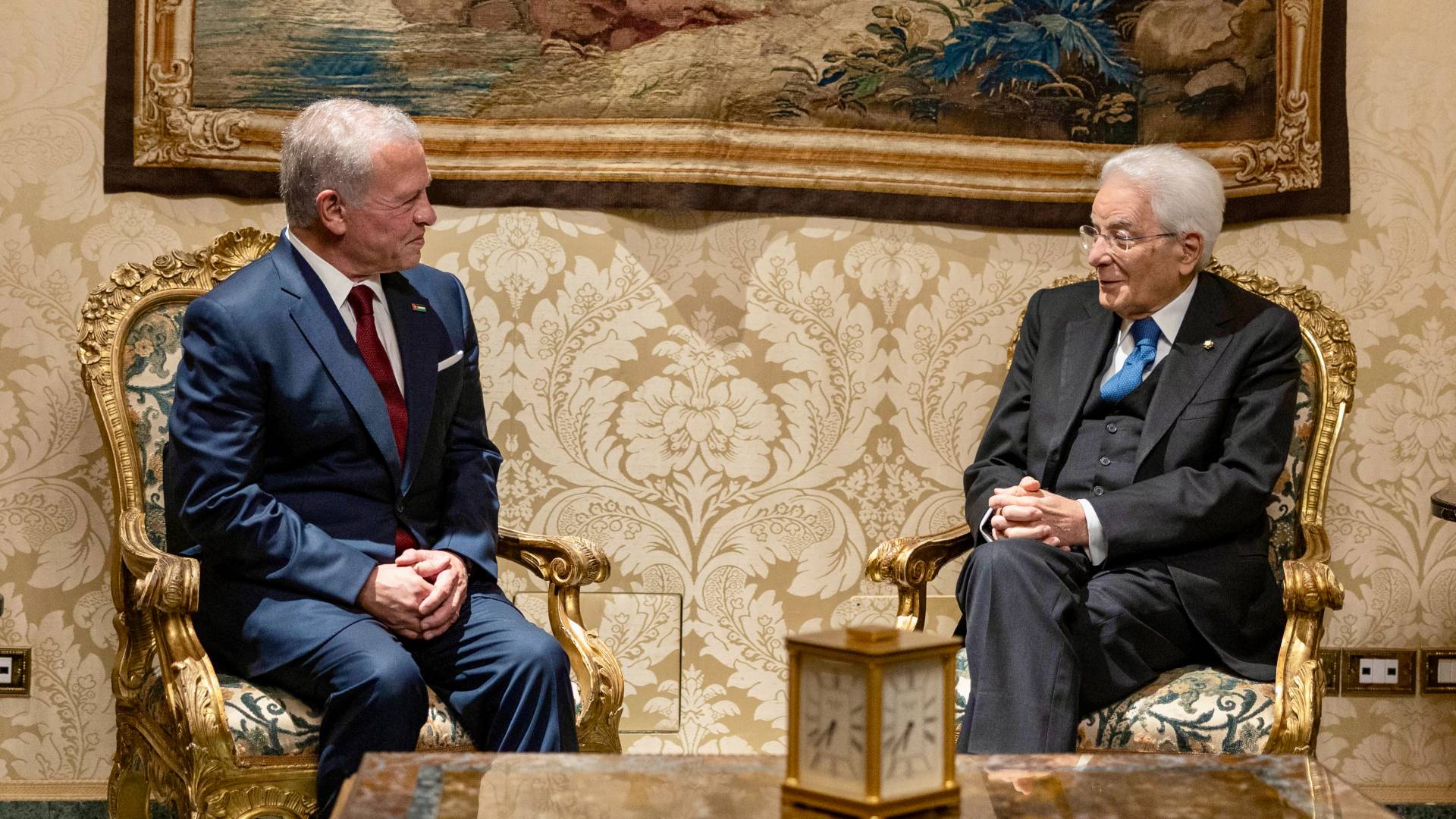 King meets with Italy President in Rome