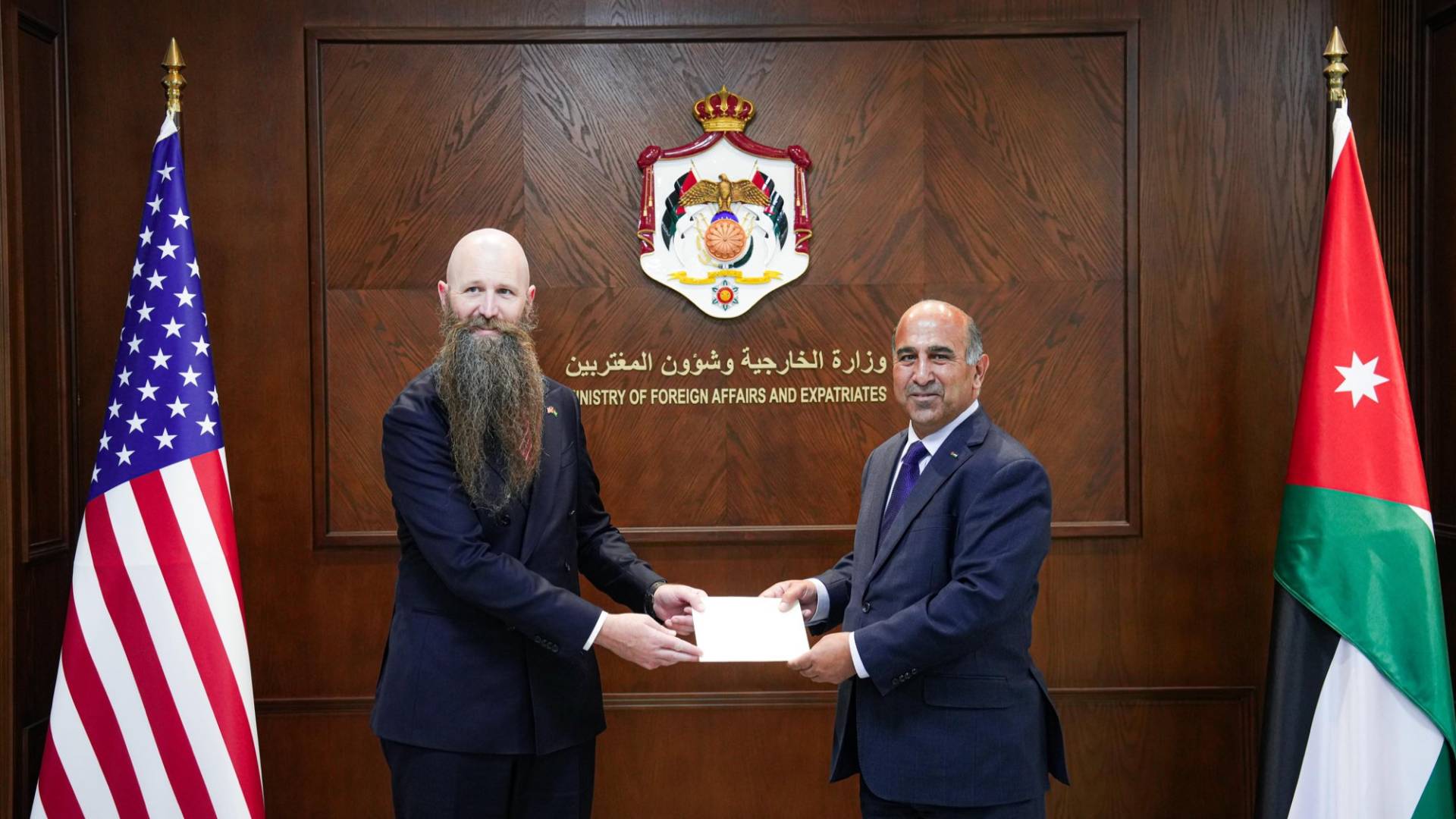 Jordan receives new US, Australian ambassadors