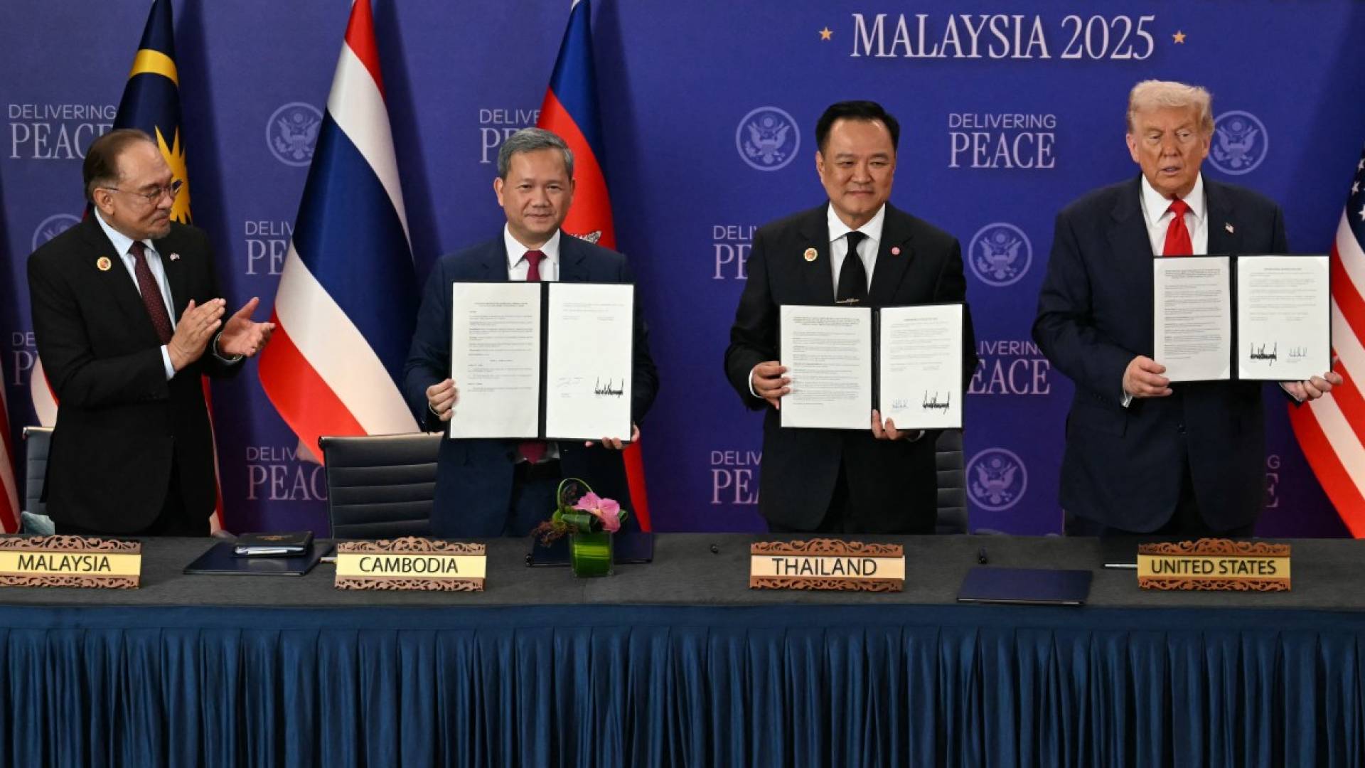 Trump co-signs ceasefire deal between Thailand, Cambodia during Malaysia visit