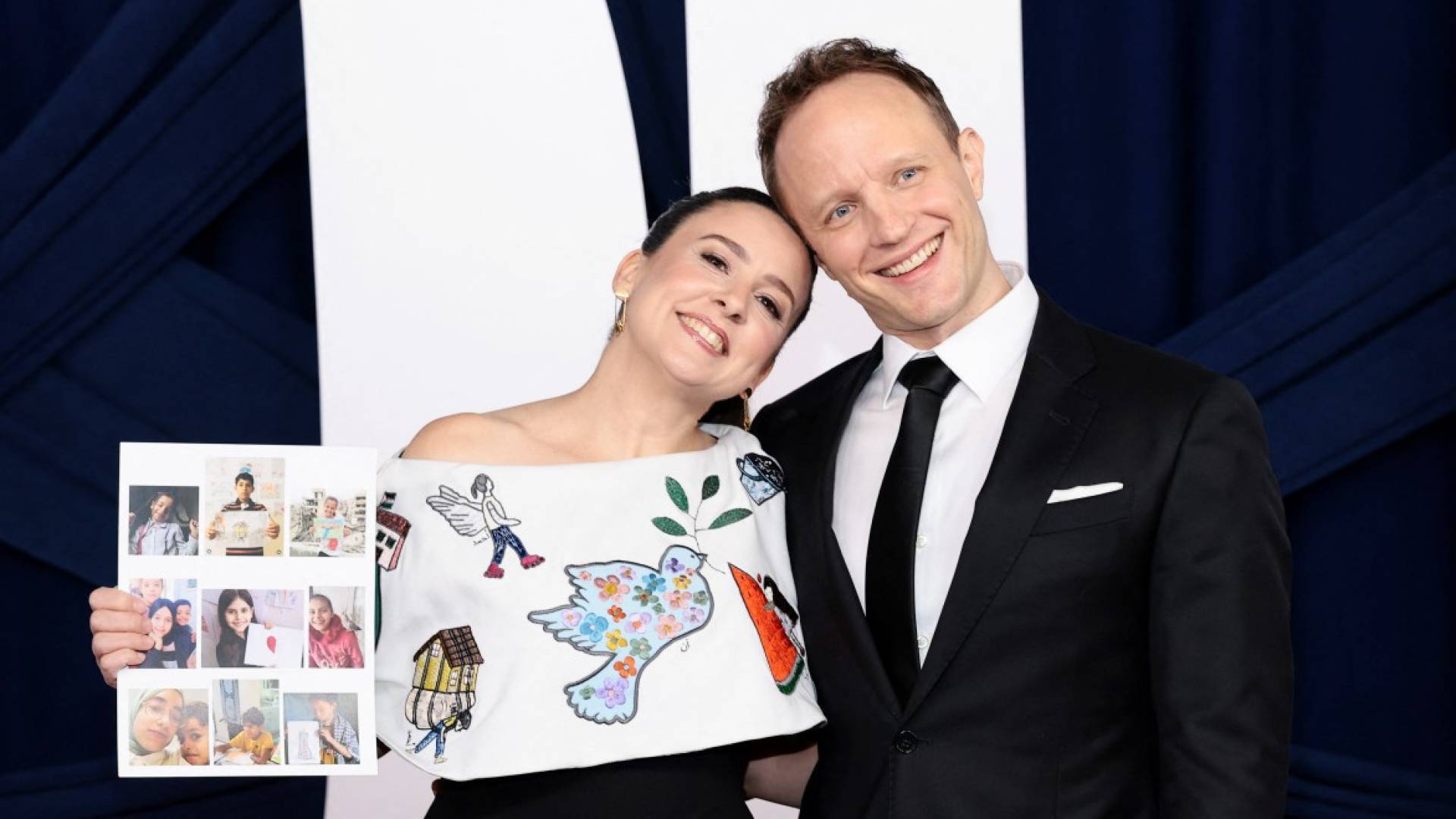 Gaza's children inspire Ms. Rachel’s embroidered Glamour Awards dress