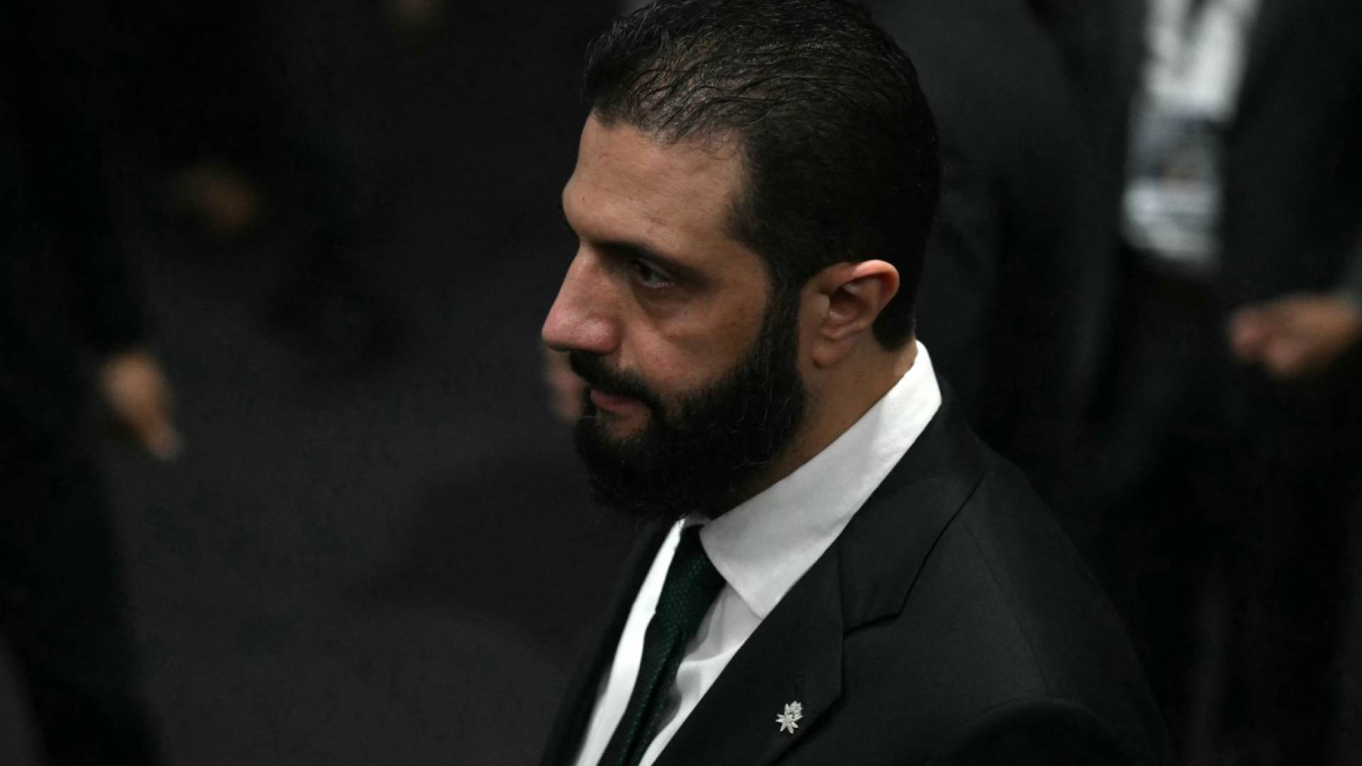 Syrian president Ahmed al-Sharaa departs White House after meeting Trump