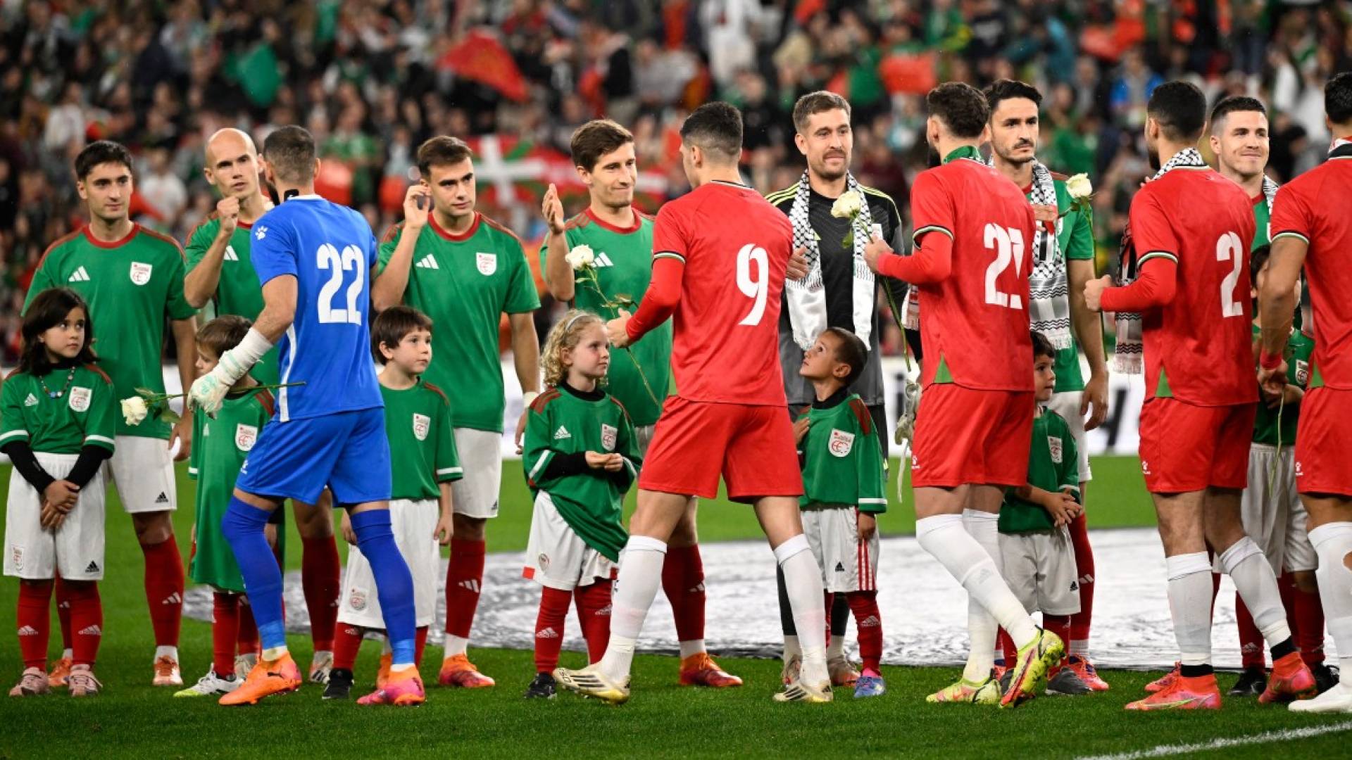 Palestine plays first-ever European match, honored with solidarity in Bilbao