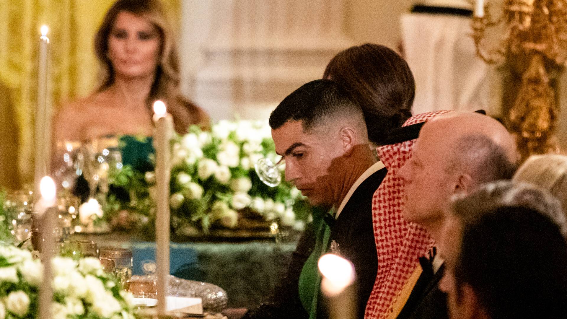 Cristiano Ronaldo attends White House dinner with Saudi Crown Prince