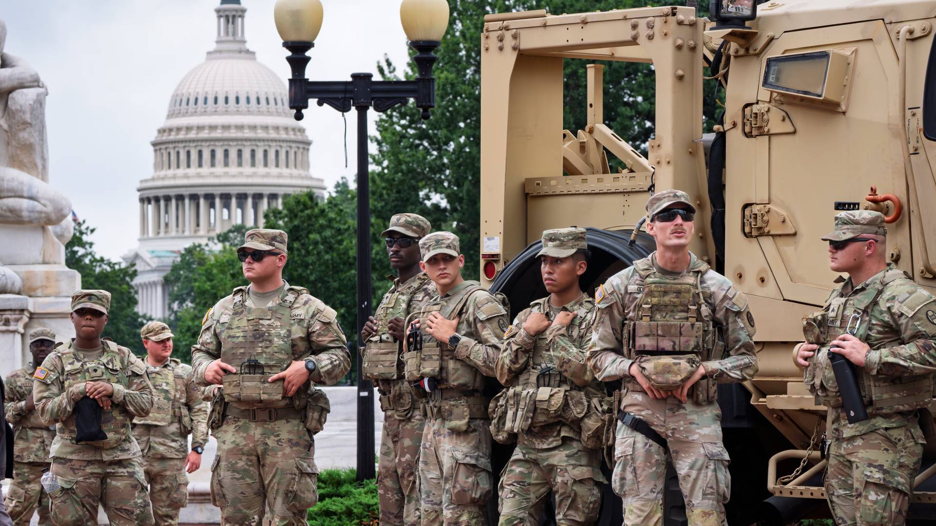 Why is the National Guard in the US capital?
