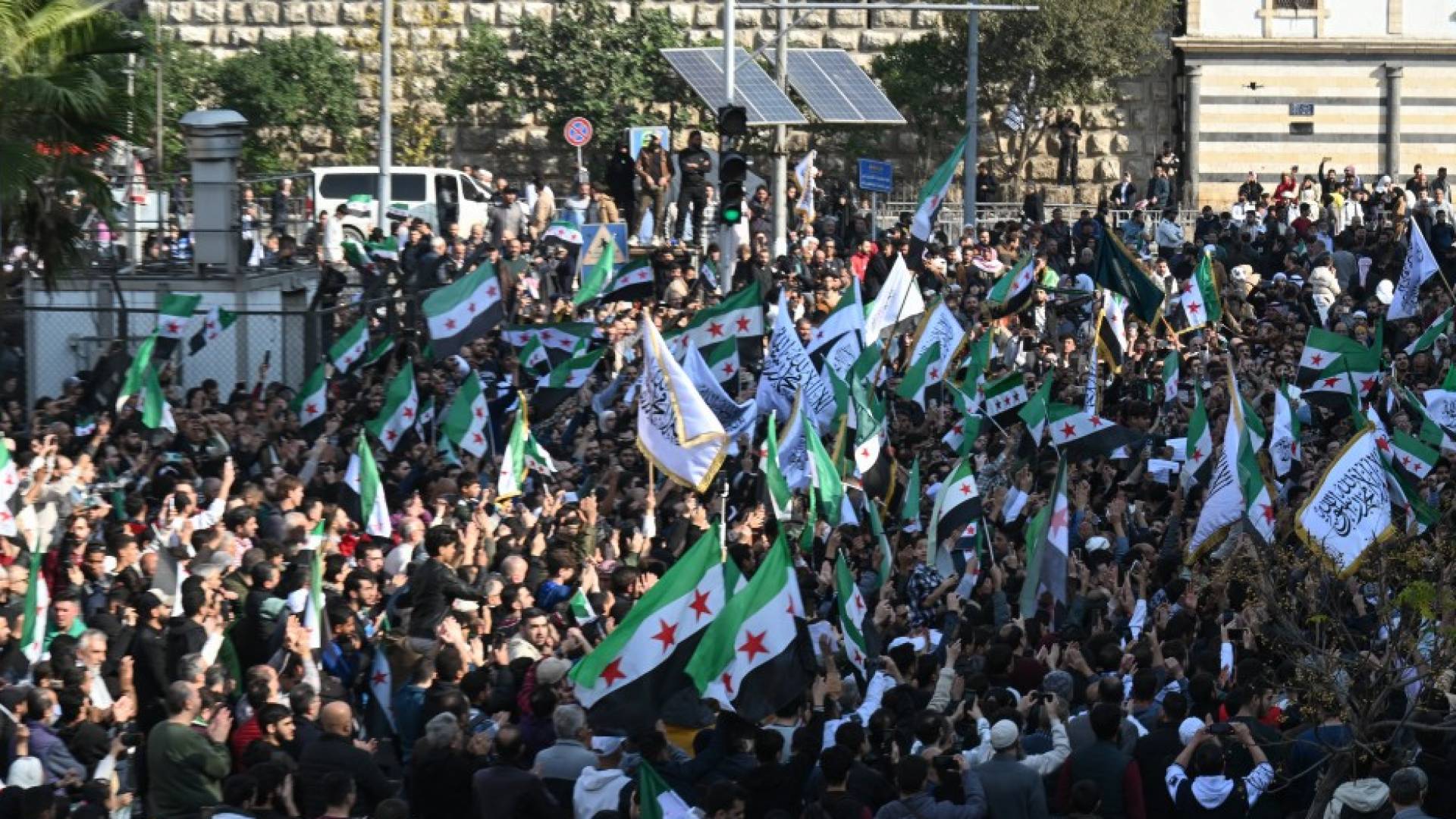 Syrians rally against 'Israeli' strikes on first anniversary of Assad’s ouster