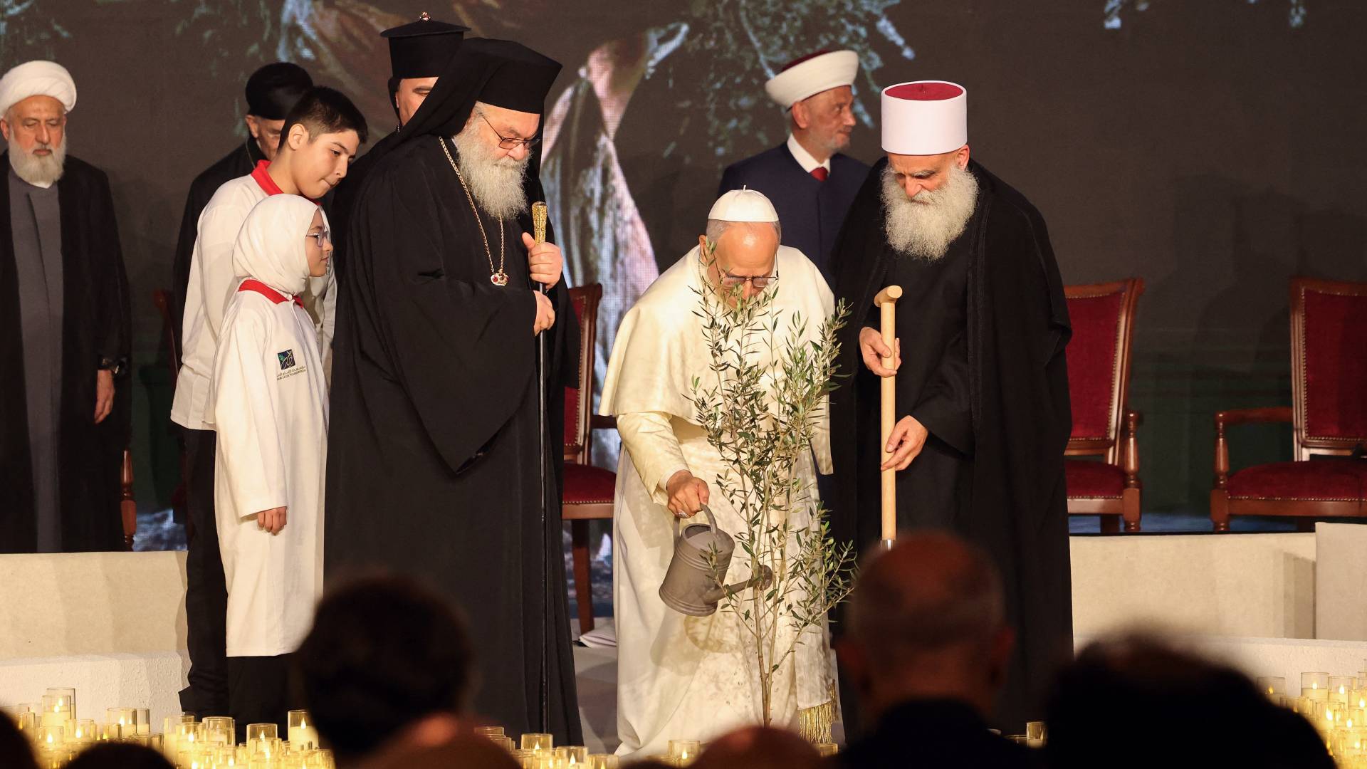 Pope Leo calls on religious leaders to combat intolerance, violence