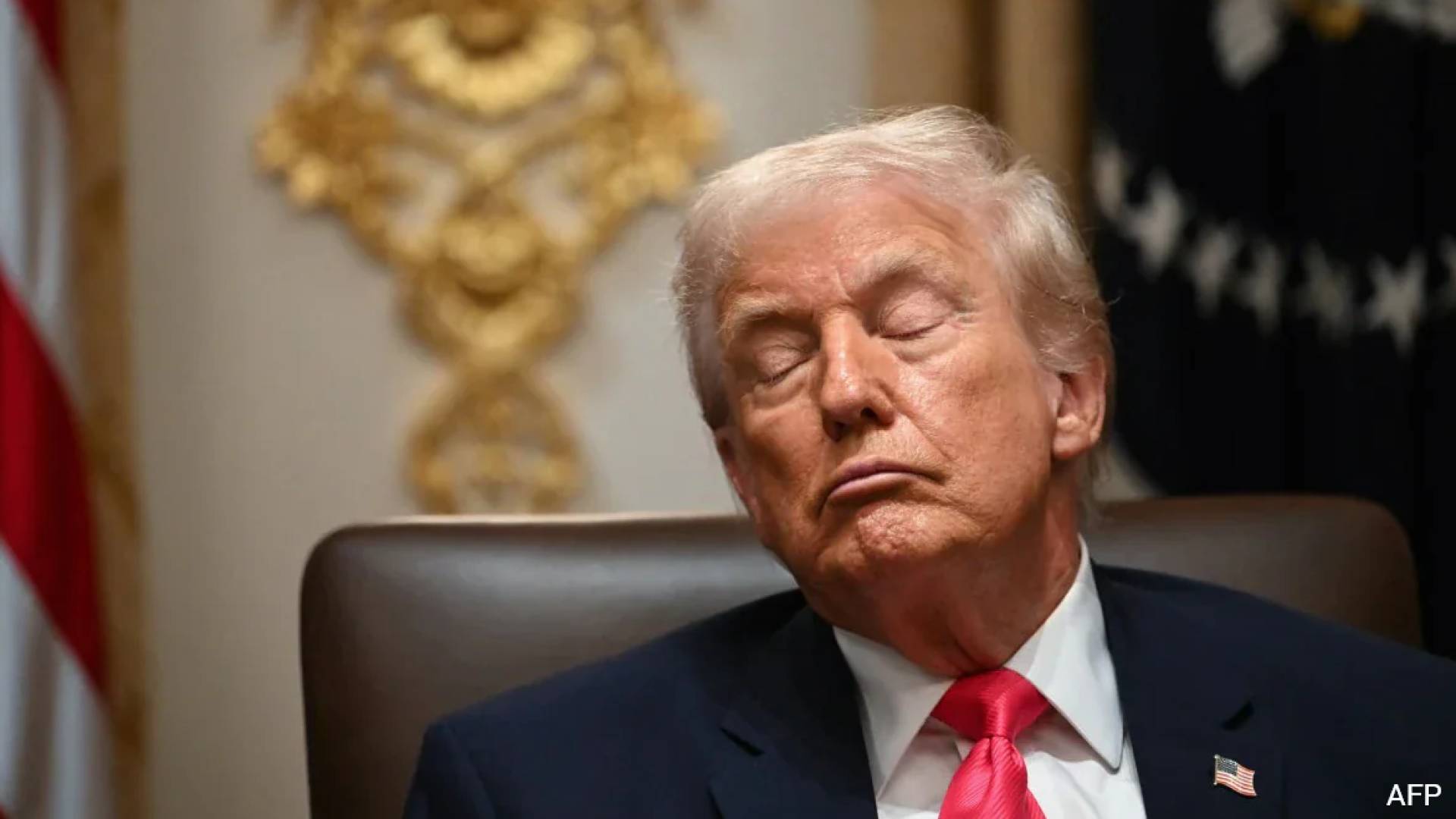 VIDEO: "Sleepy Trump!": Viral video shows President nodding off during Cabinet meeting