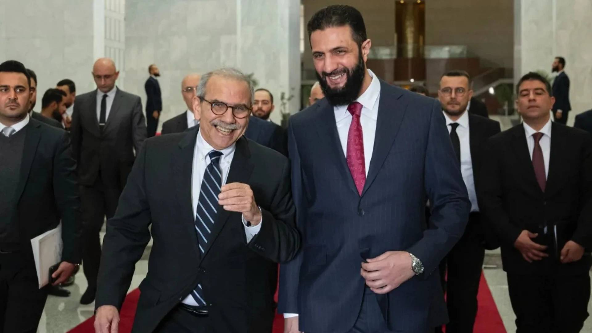 Syrian President Sharaa meets with Lebanese PM Salam at Doha Forum